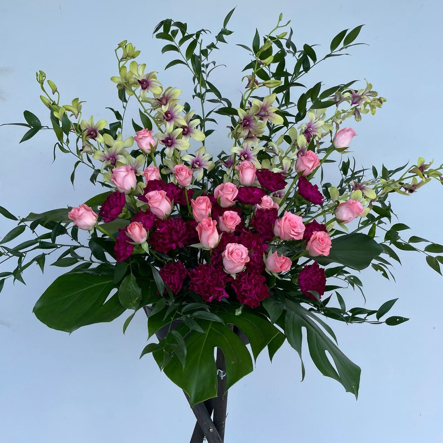 Good, Beautiful, Unique and Famous Grand Opening Roses, Carnation, Orchid Floral Stand under $200
