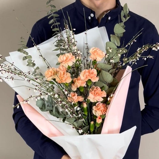Fresh Spray Carnation Bouquet Under $50 in Singapore